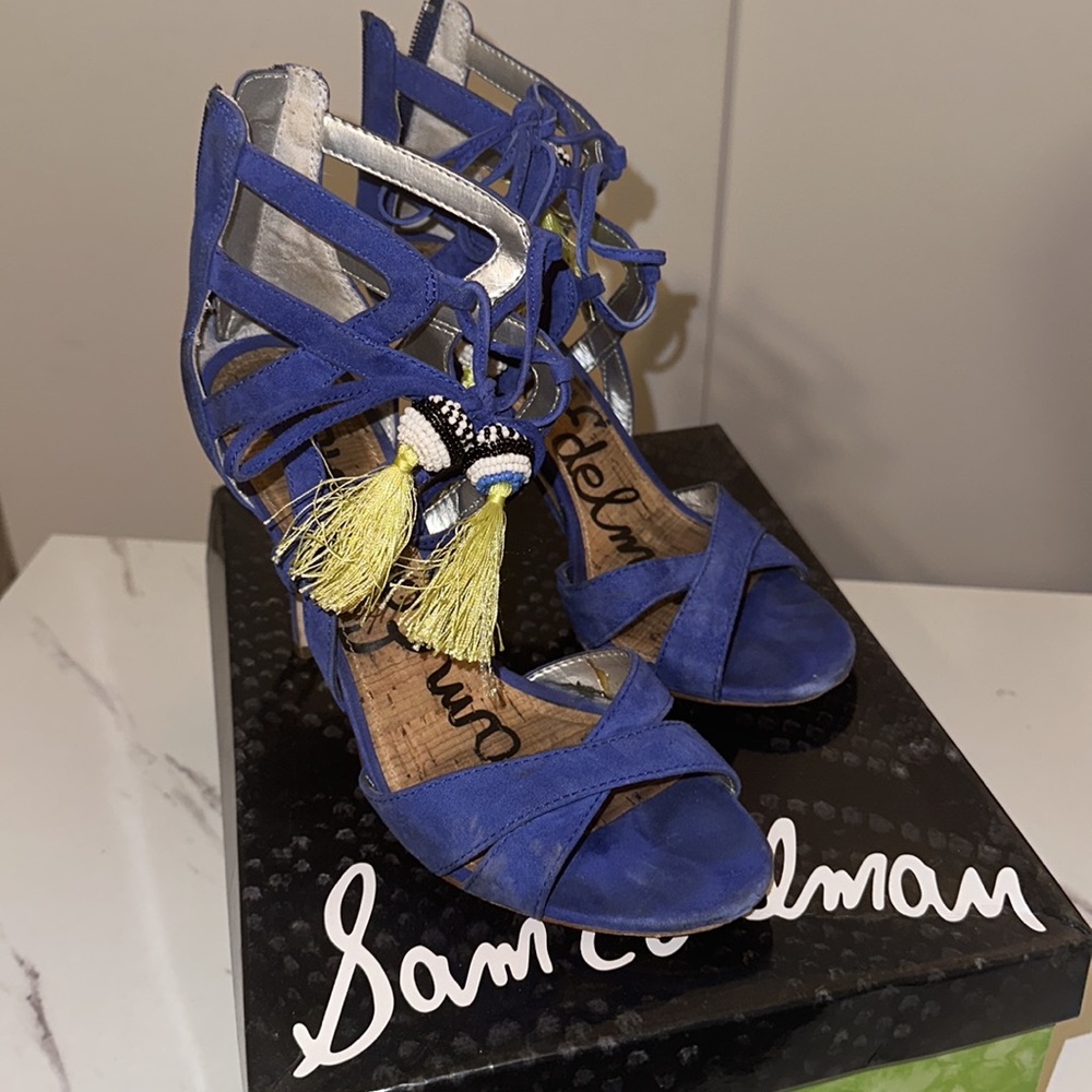 Sam Edelman Blue Heels